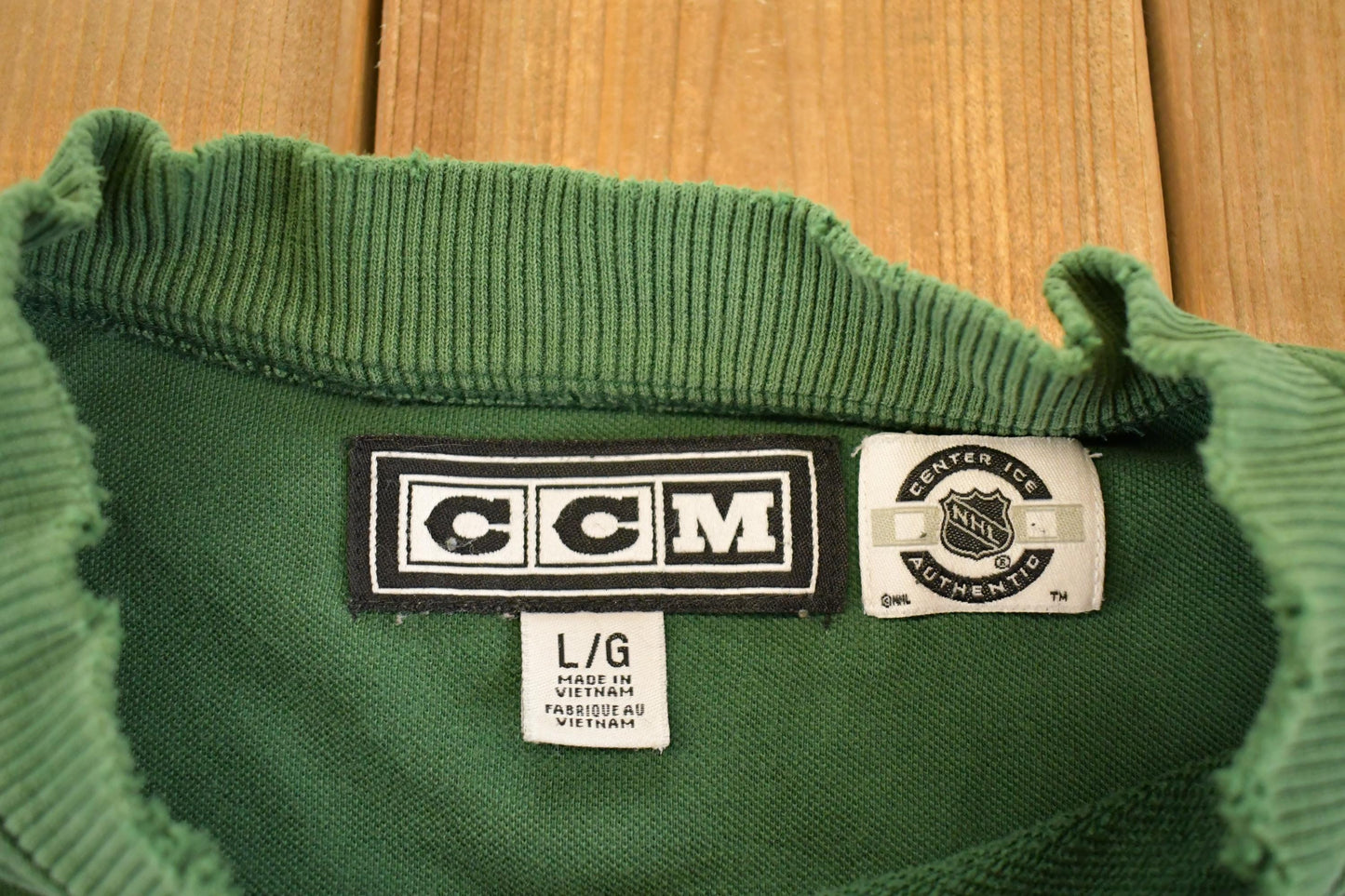 Vintage 1990s Minnesota Wild CCM Crewneck Sweatshirt Men's L