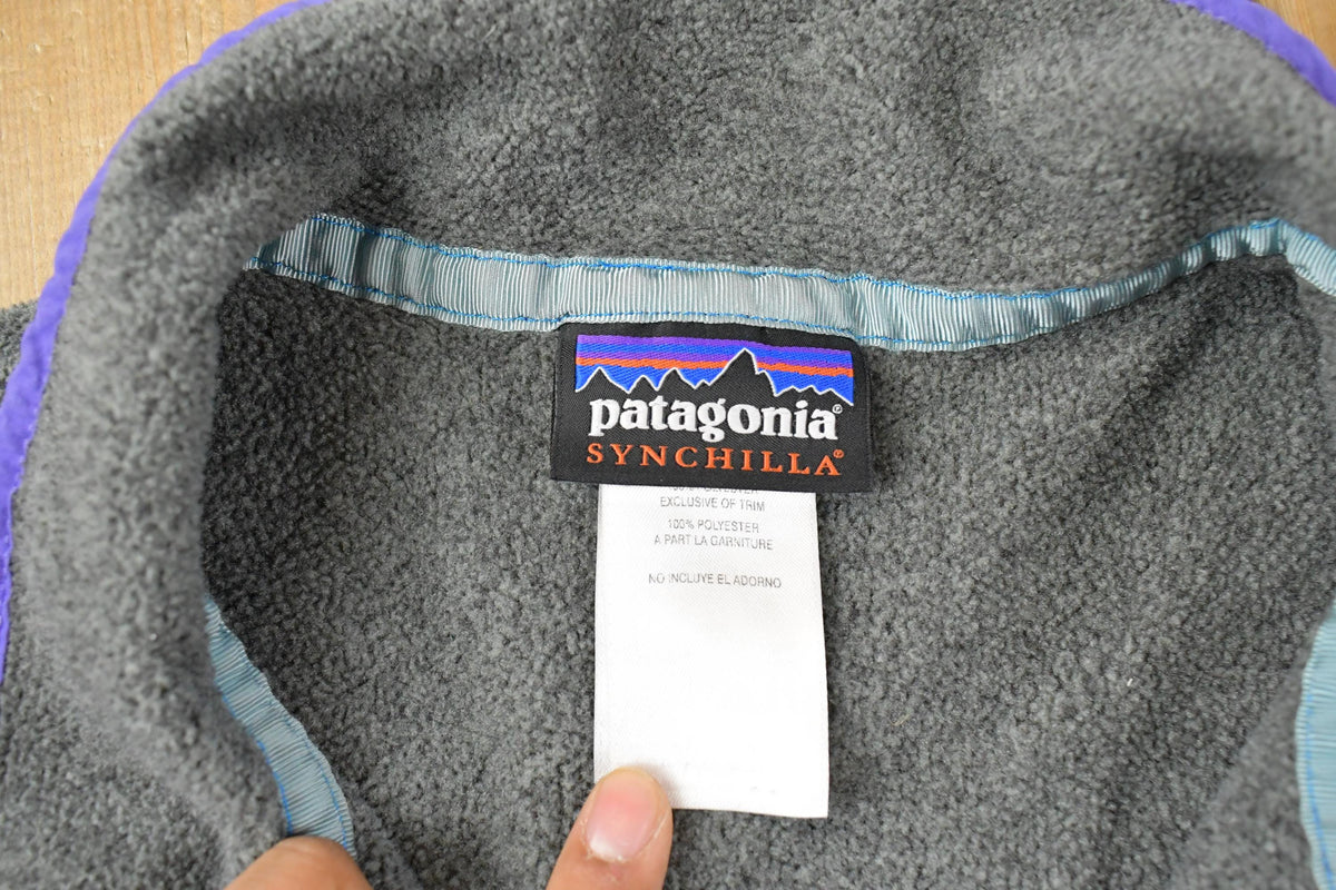 Vintage 2000s Patagonia Synchilla Fleece Snap T Sweater Women's Large