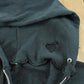 Vintage 2000s Black Blank Zip Up Hoodie Sweatshirt Men's L