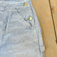 Vintage 1990s Key Imperial Striped Denim Overalls Men's 36 x 27