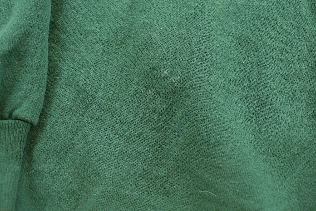 Vintage 1990s Jerzees Blank Green Crewneck Sweatshirt Men's L