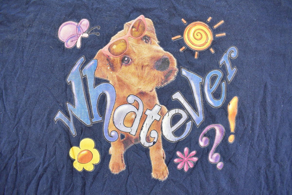 Vintage 2000s Irish Terrier Whatever Graphic Print T-Shirt Women's 2XL