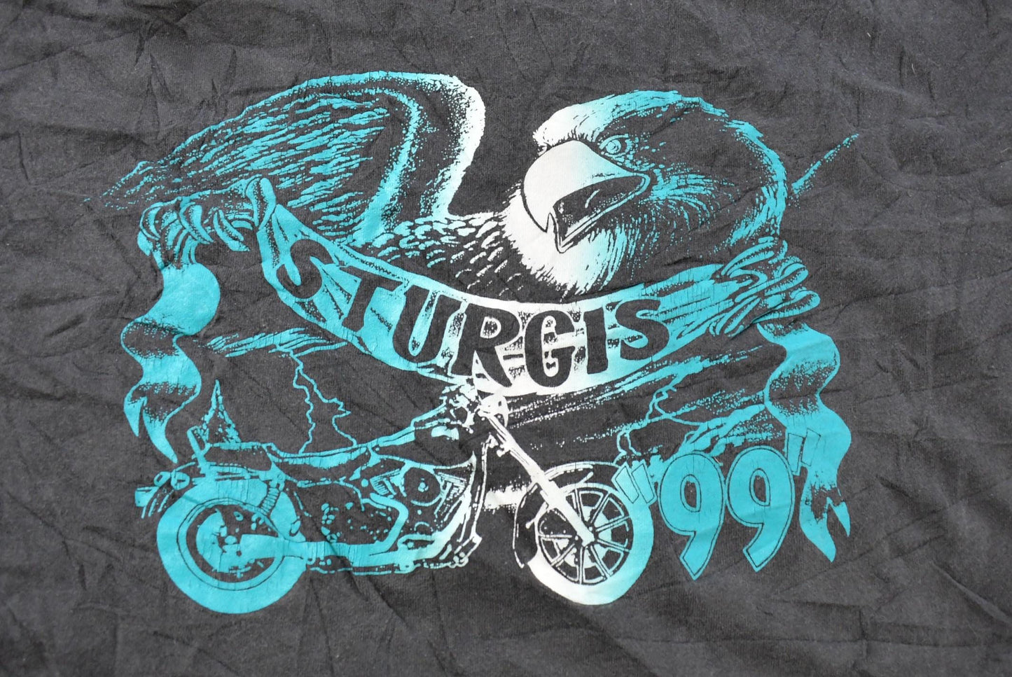 Vintage 1999 Sturgis Black Hills Rally Motor Classic Graphic T-Shirt Men's XL