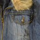 Vintage 2000s Faded Glory Faux Fur Denim Trucker Jacket Youth L