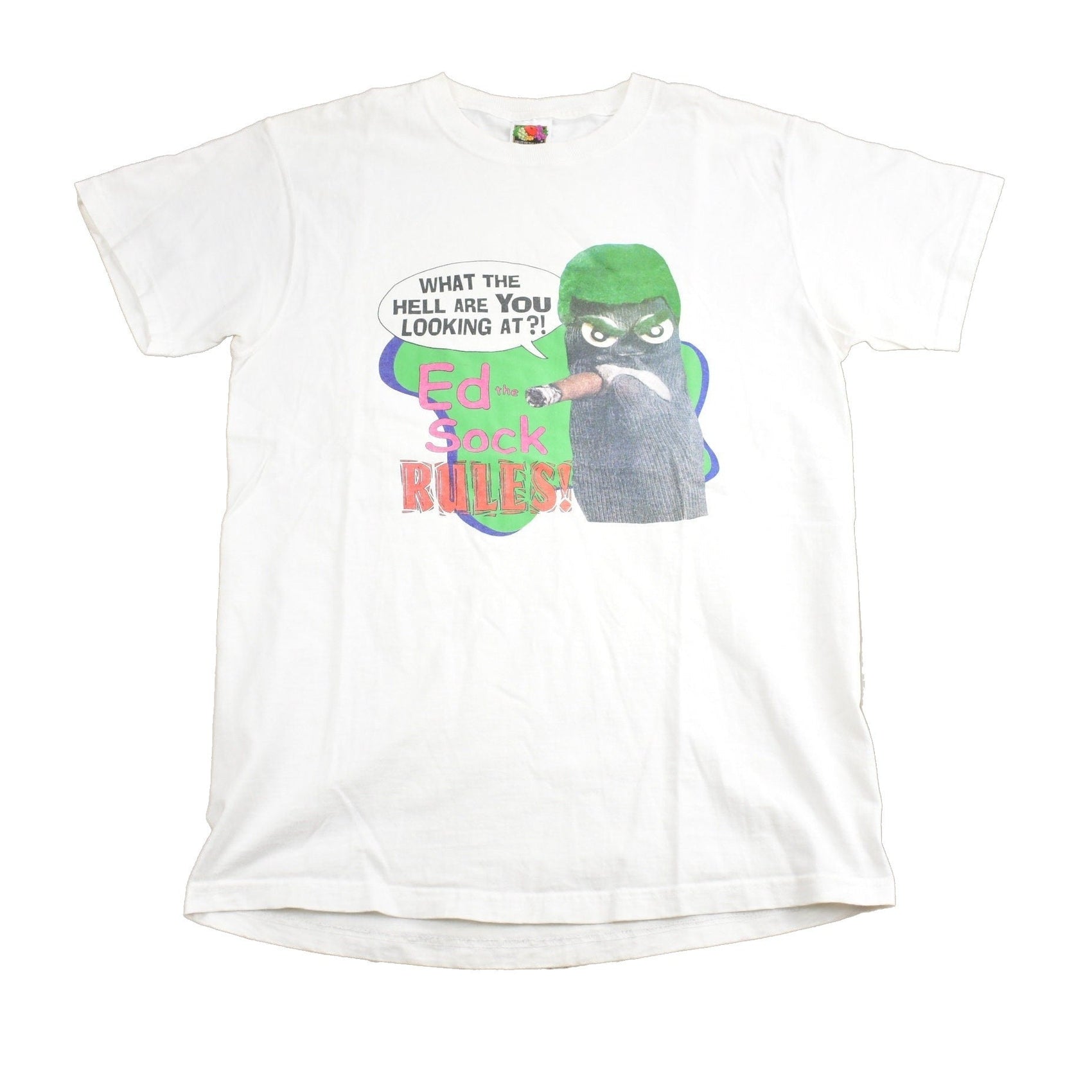 Vintage 1990s Ed The Sock Graphic T Shirt Men's Medium