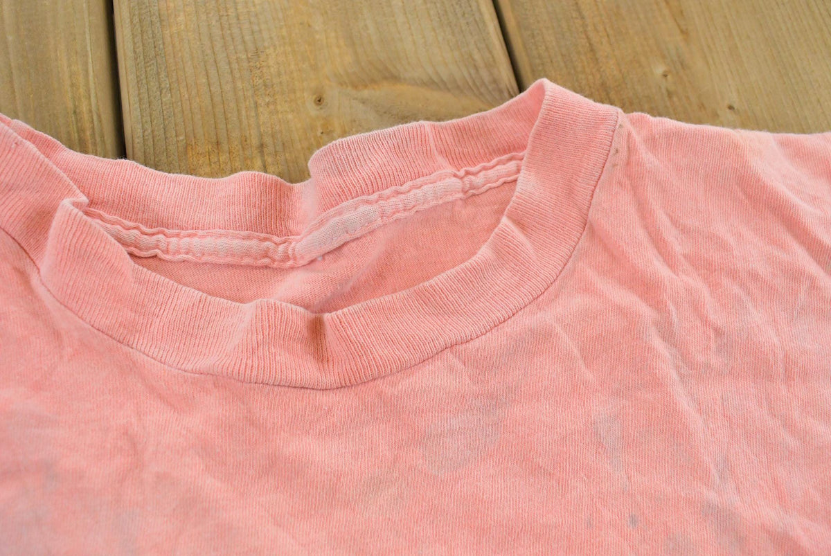 Vintage 1980s Blank Pink T-Shirt Men's M