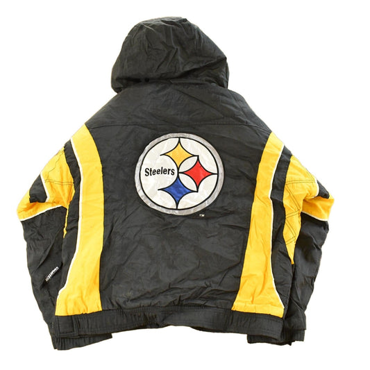 Vintage 1990s Pittsburgh Steelers Starter NFL Anorak Jacket Men's Medium
