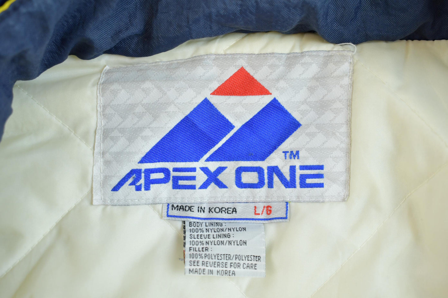 Vintage 1990s Apex One University of Notre Dame Fighting Irish Collegiate Puffer Jacket Men's 3XL