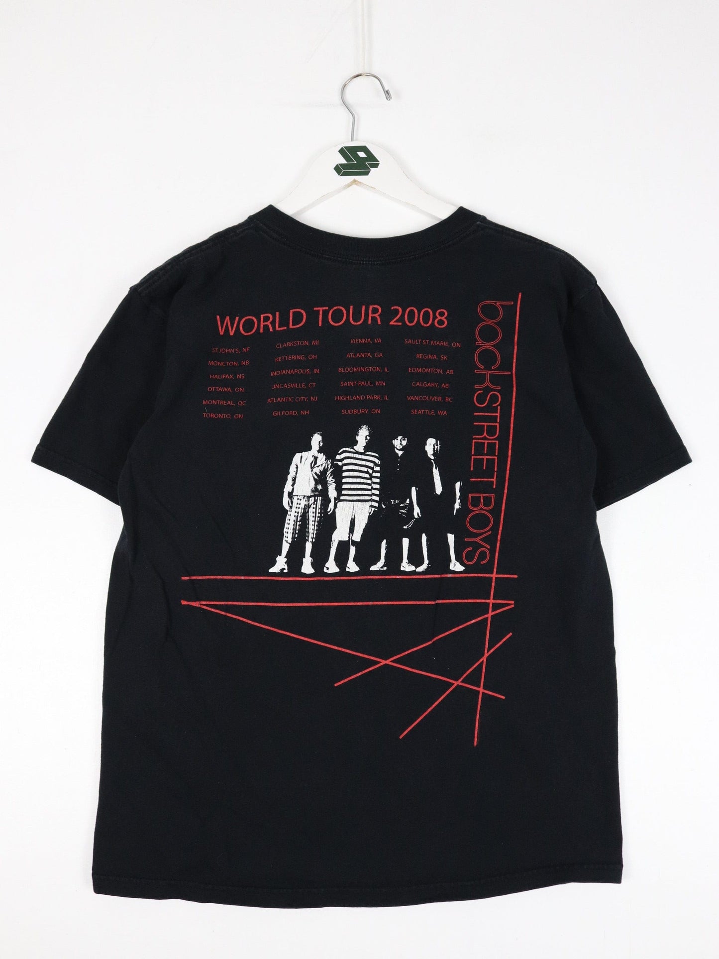 Backstreet Boys T Shirt Mens Medium Black 2008 Tour Concert