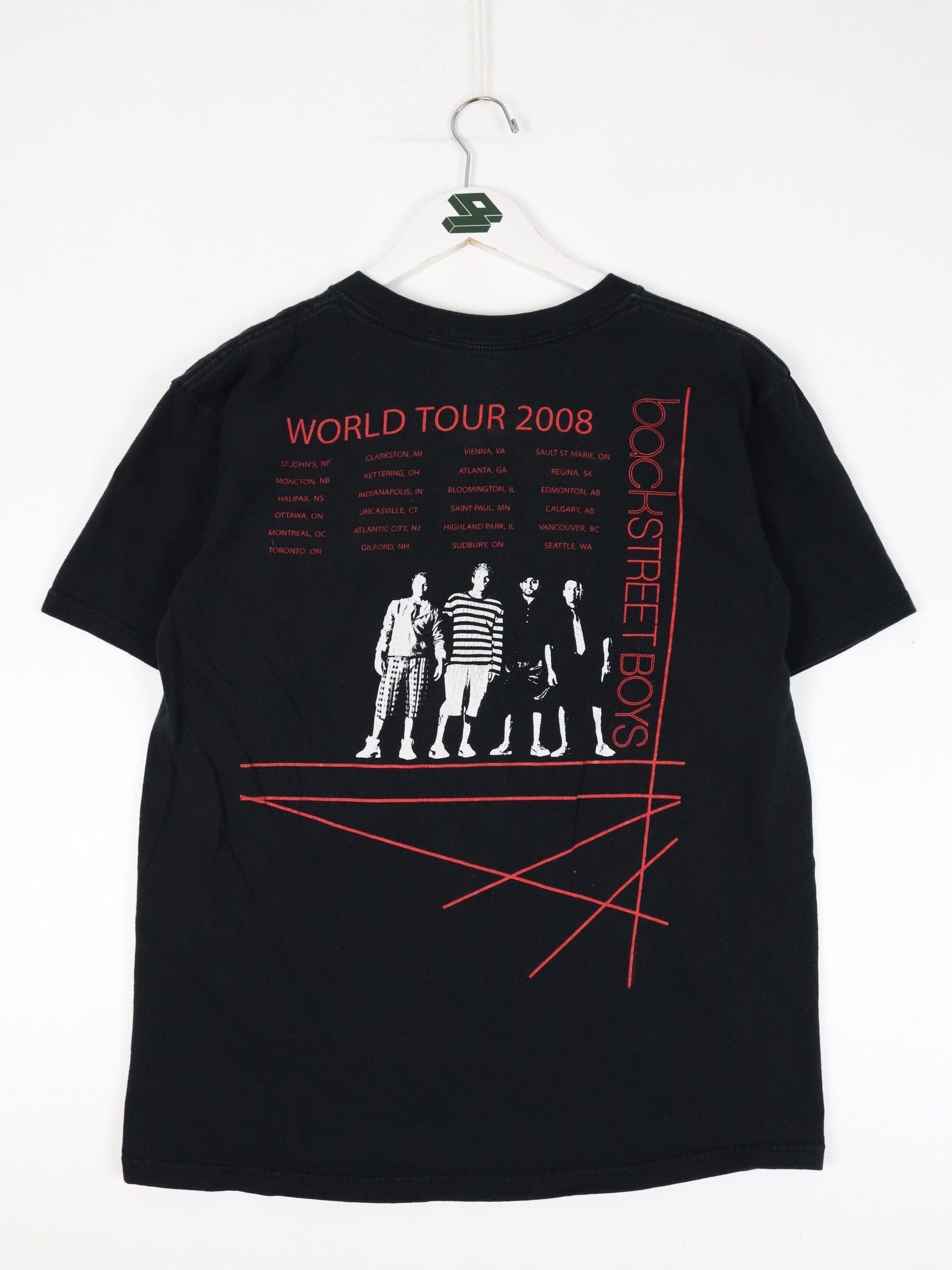 Backstreet Boys T Shirt Mens Medium Black 2008 Tour Concert