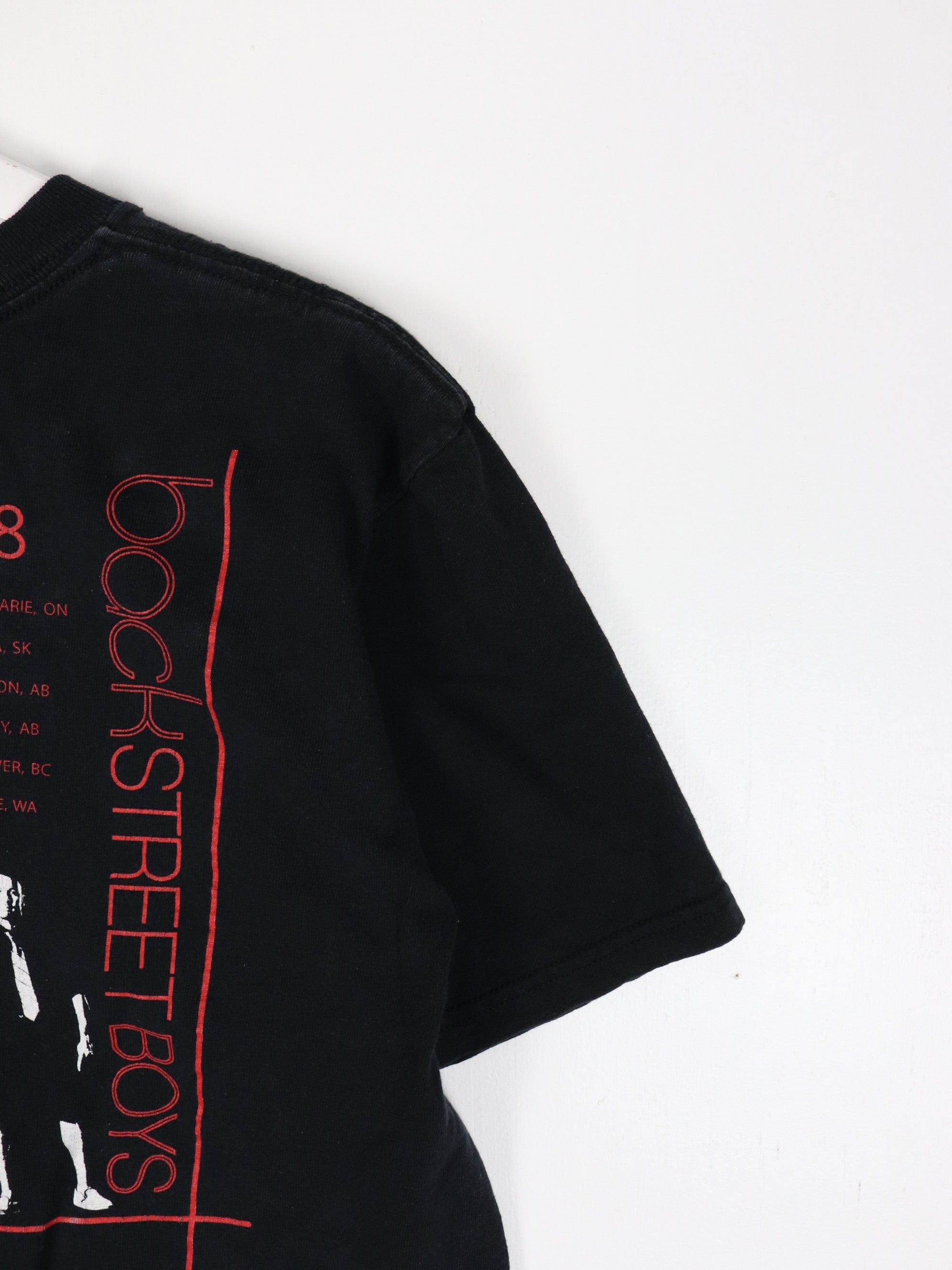 バックストリート・ボーイズ 2008ツアーTシャツ Lサイズ Backstreet Boys T Shirt Mens Medium Black 2008 Tour Concert