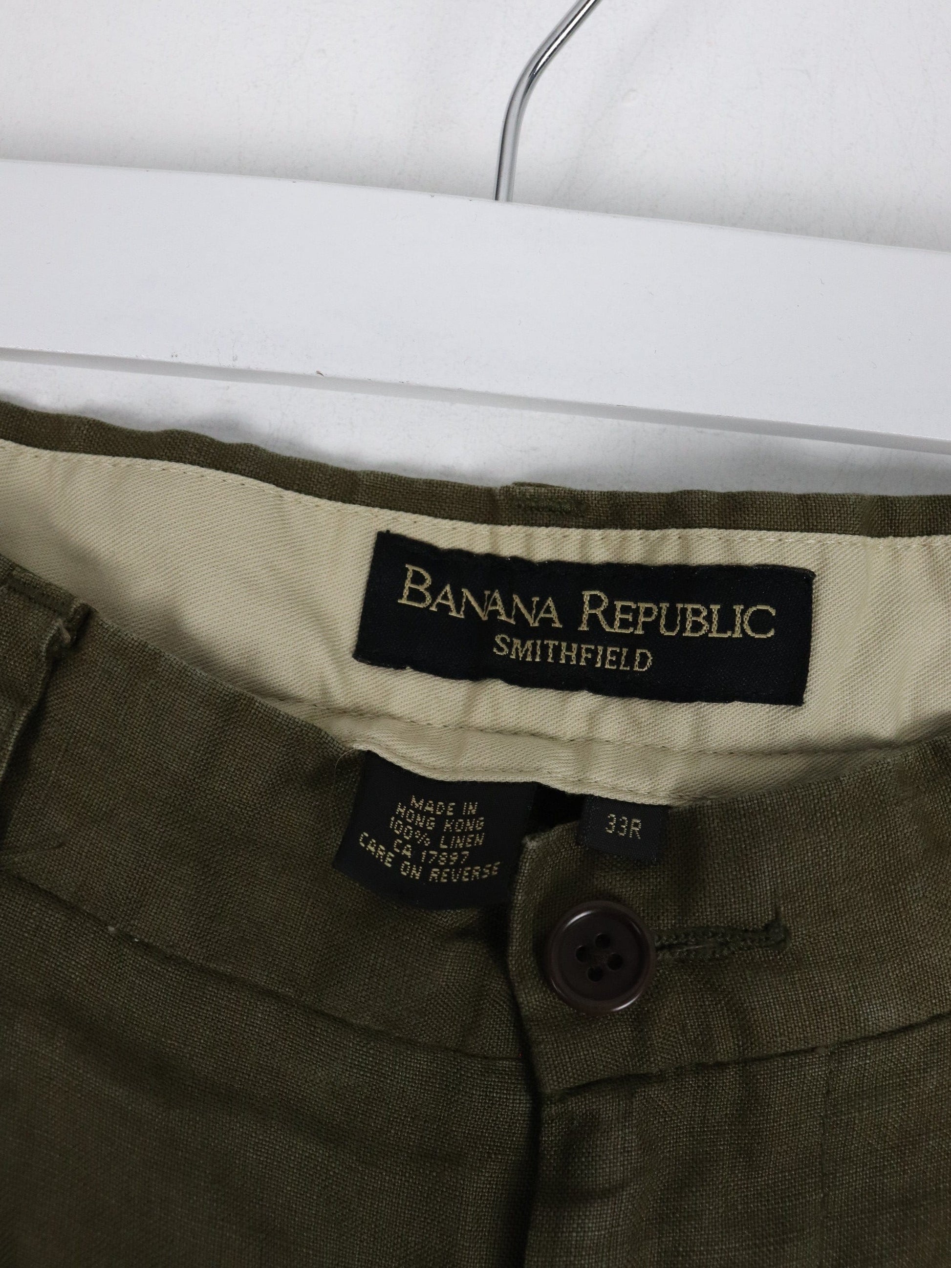 Banana Republic Pants Banana Republic Pants Fits Mens 30 x 29 Green Smithfield Dress Trousers
