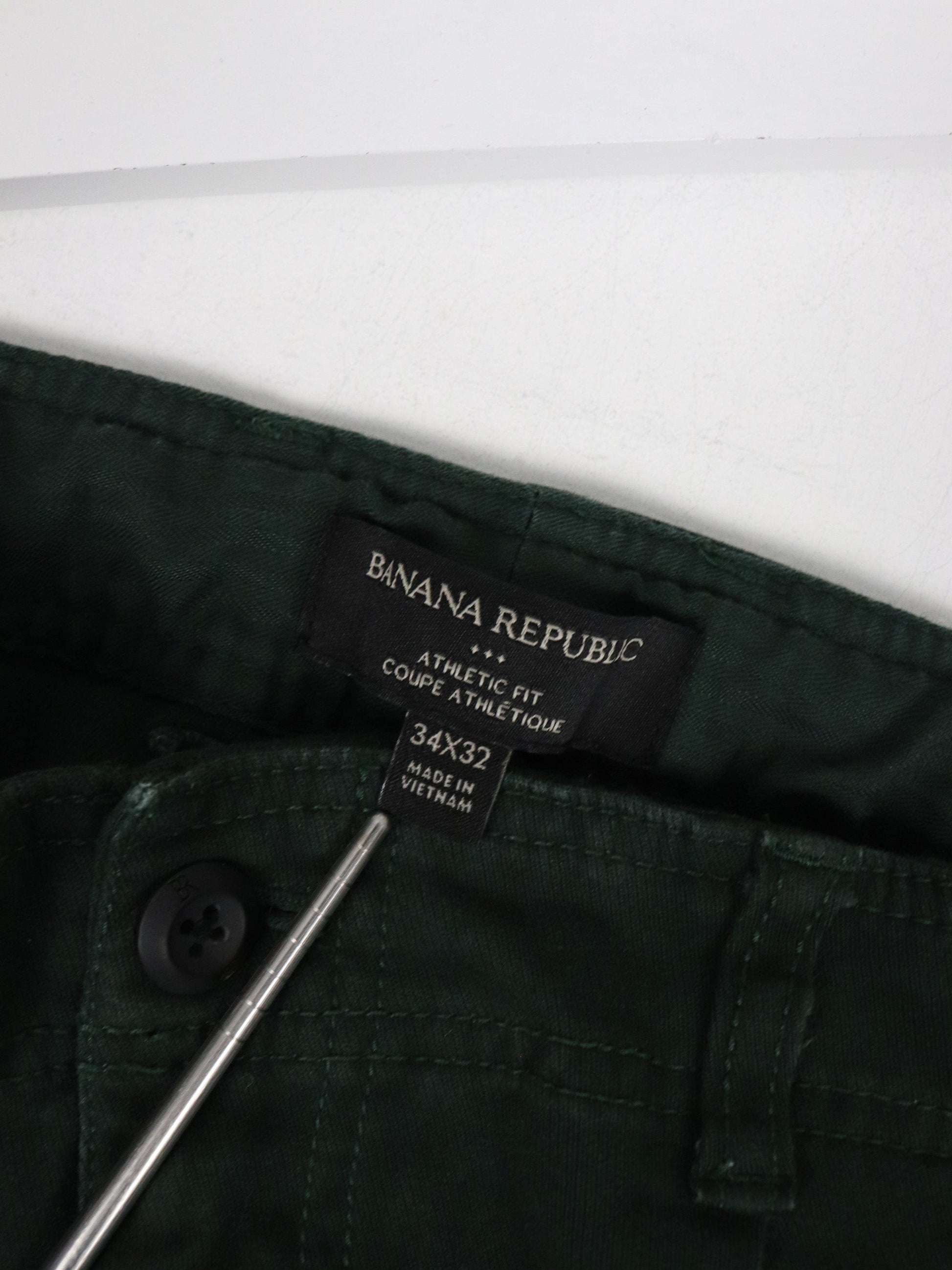 Banana Republic Pants Banana Republic Pants Fits Mens 32 x 28 Green Cargo Athletic Fit