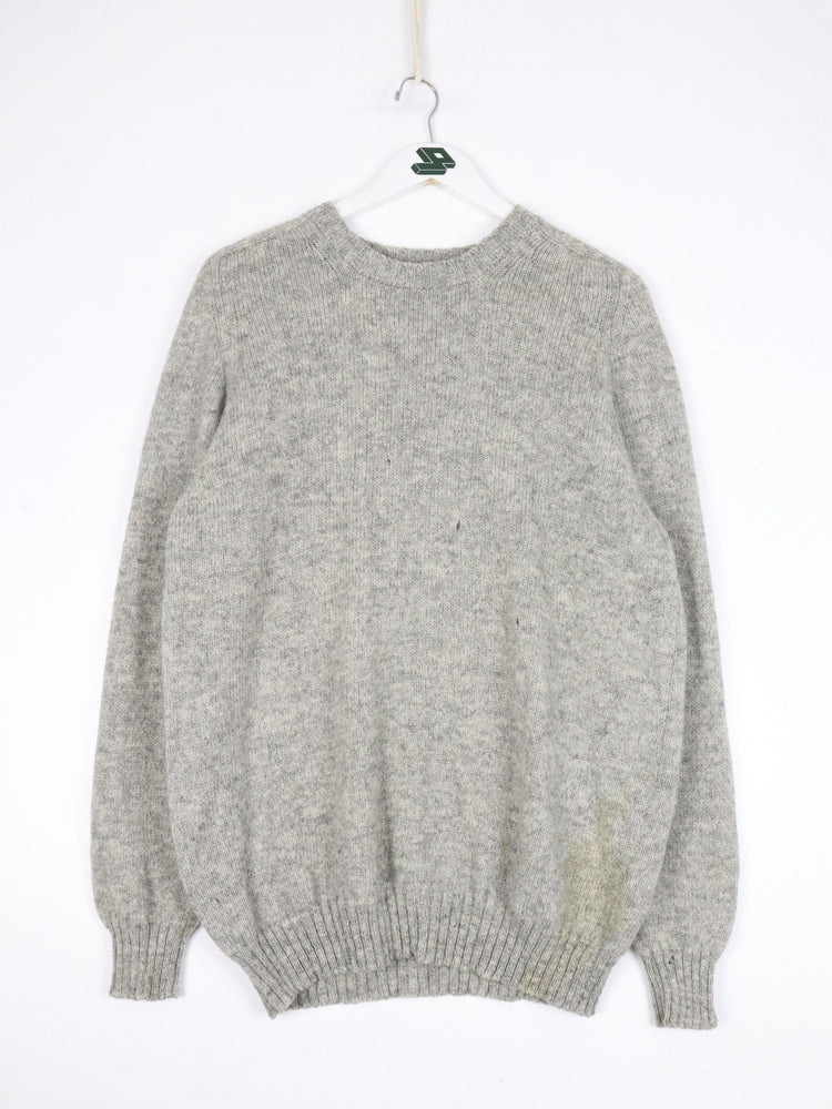 Barrie Burberry's Sweater Mens Medium Grey Wool Knit from propervintagecanada