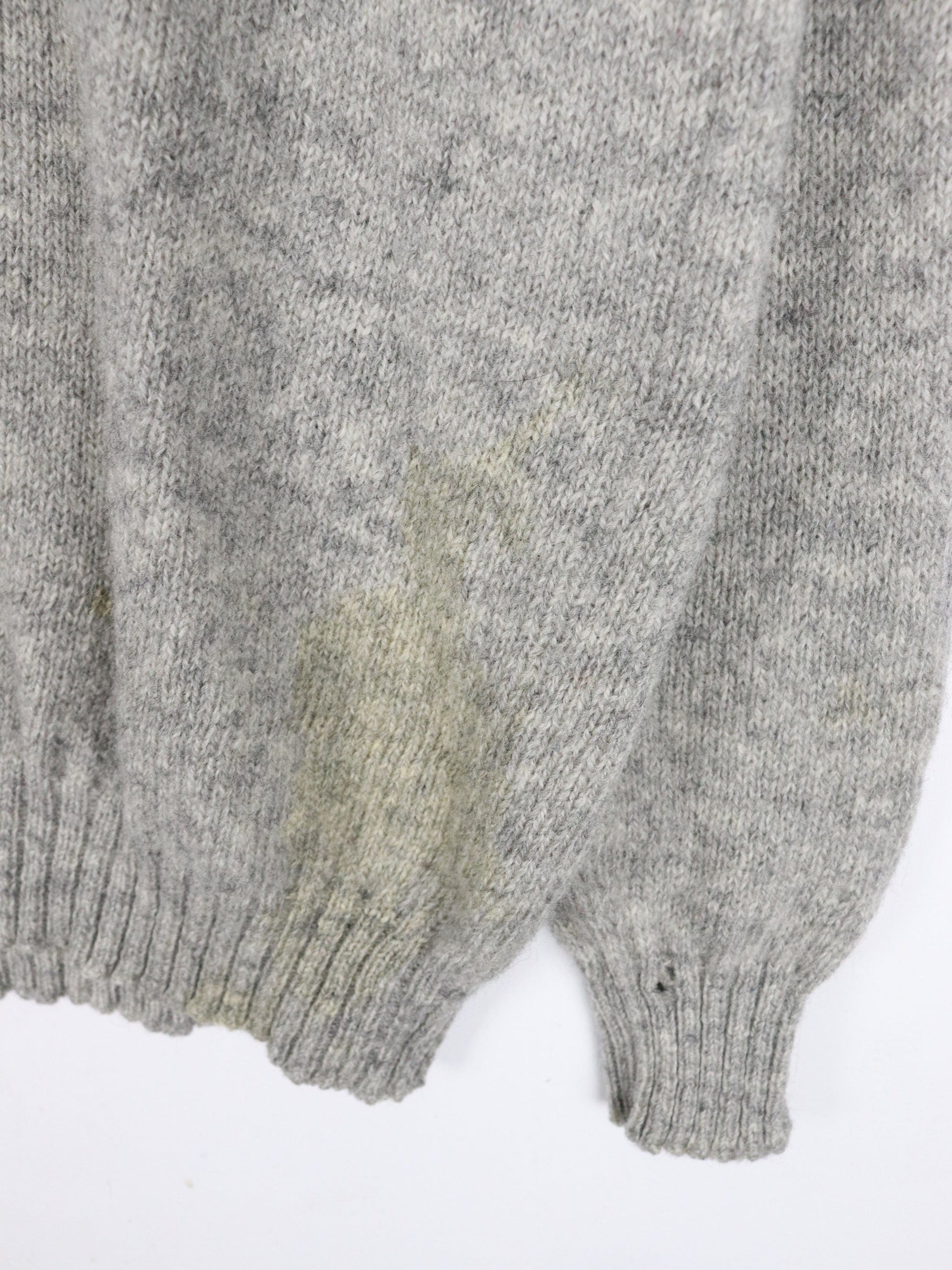 Barrie Burberry's Sweater Mens Medium Grey Wool Knit