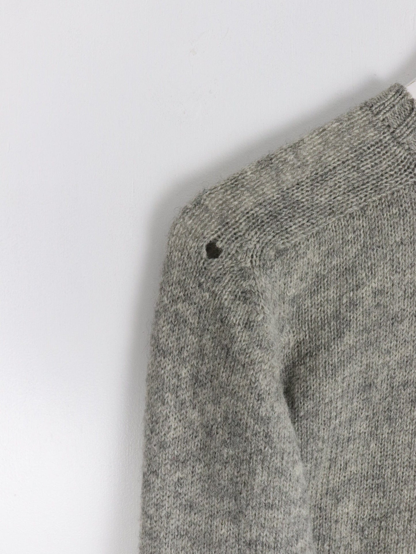 Barrie Burberry's Sweater Mens Medium Grey Wool Knit