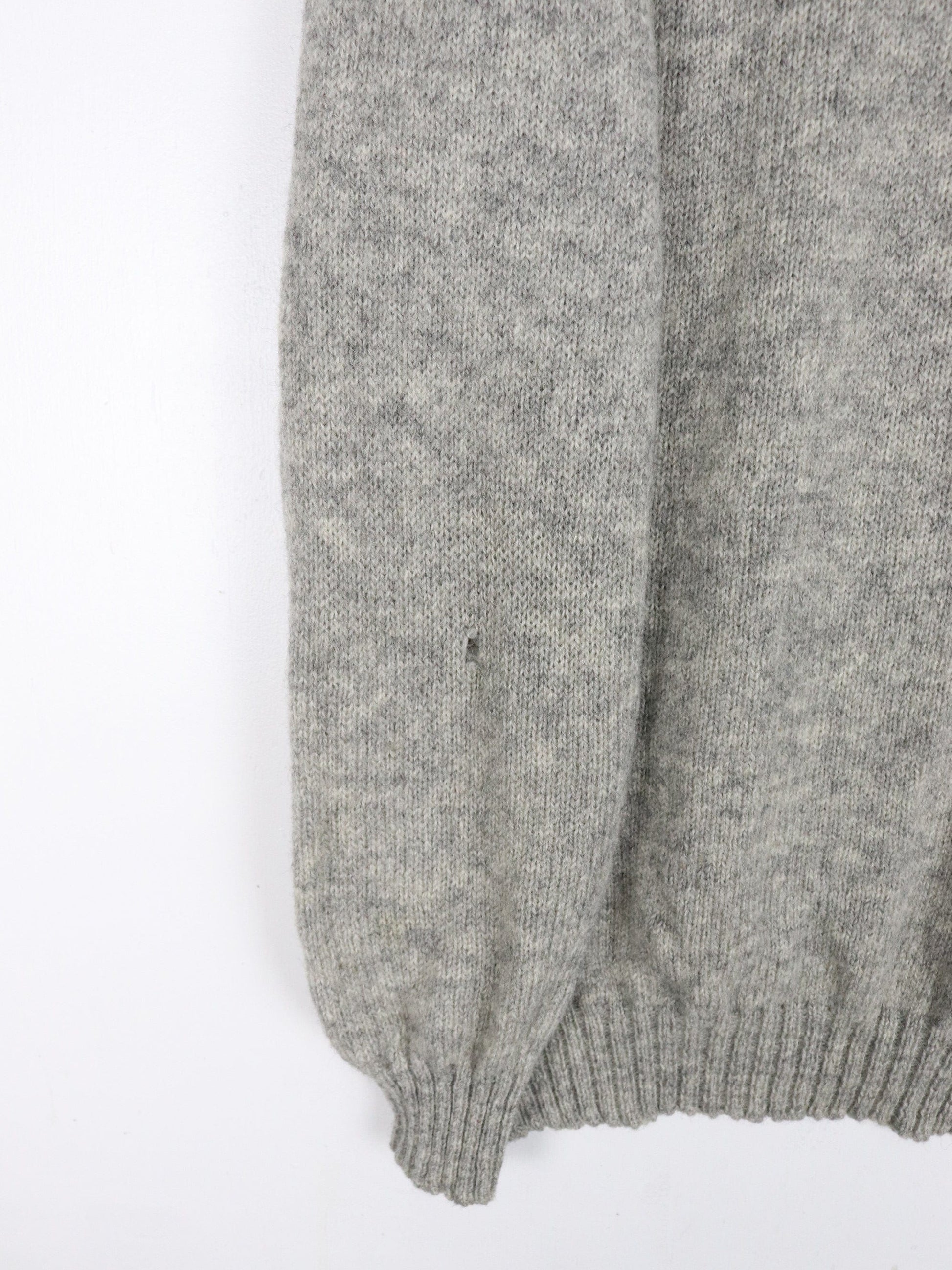Barrie Burberry's Sweater Mens Medium Grey Wool Knit