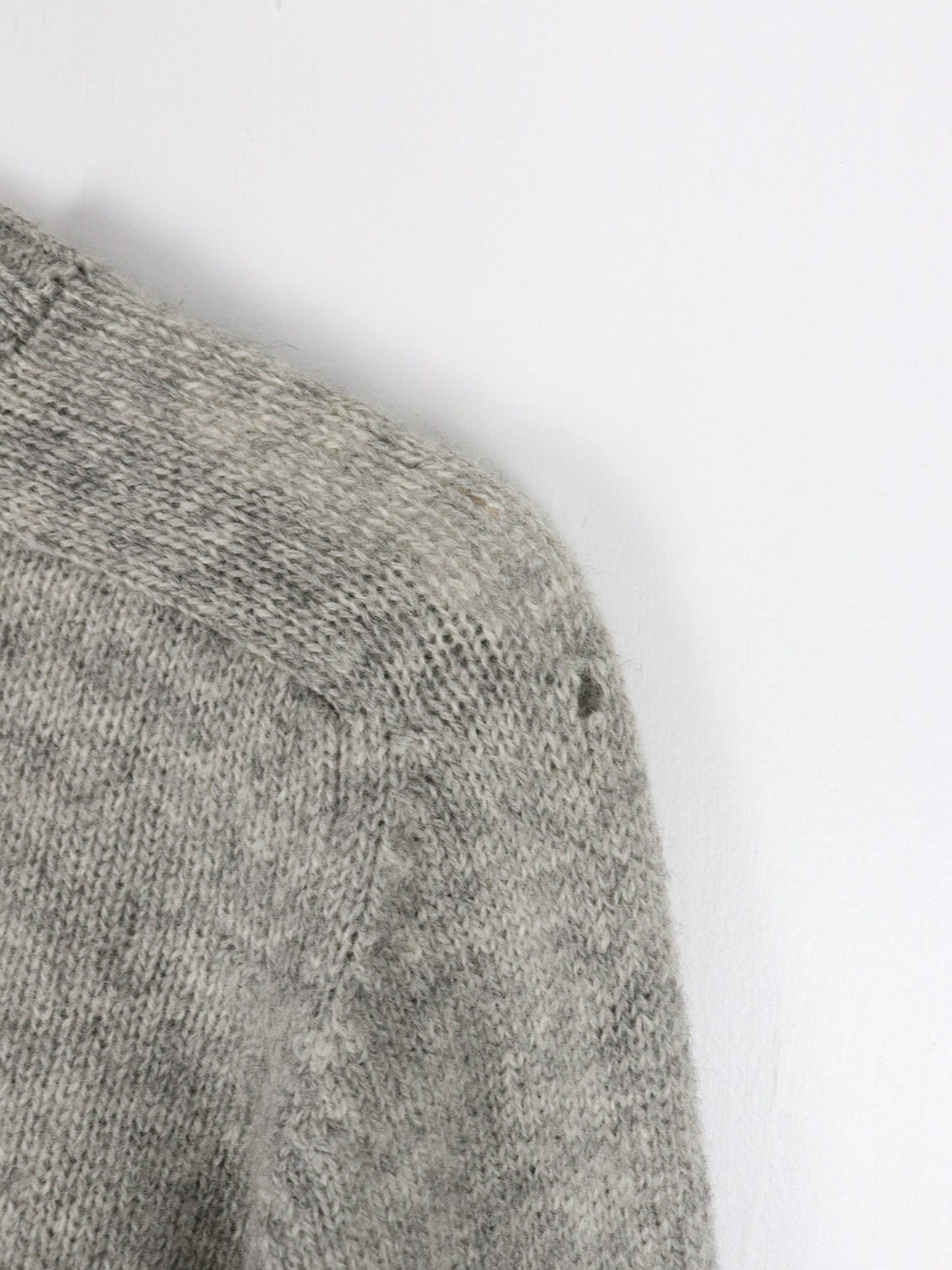 Barrie Burberry's Sweater Mens Medium Grey Wool Knit