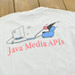 Vintage 1990s Java Media Feel the Power Long Sleeve T-Shirt Men's XL