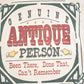 Vintage 1993 Antique Person Souvenir Travel T-Shirt Mens L