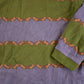 Vintage 1990s Fila Abstract Striped Button Up Shirt Men's L