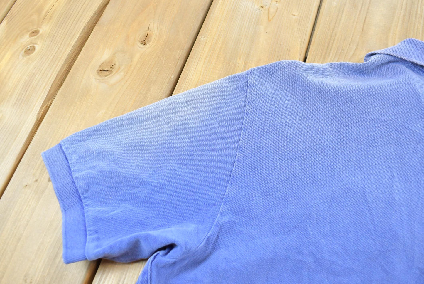Vintage 1990's Polo Ralph Lauren Blue Double Pony Dual Match Number 2 Collared Golf T Shirt Men's XL
