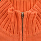Vintage 2000s Lauren Ralph Lauren Quarter Zip Sweatshirt Men's M / 2000s Ribbed Sweater / Preppy Americana