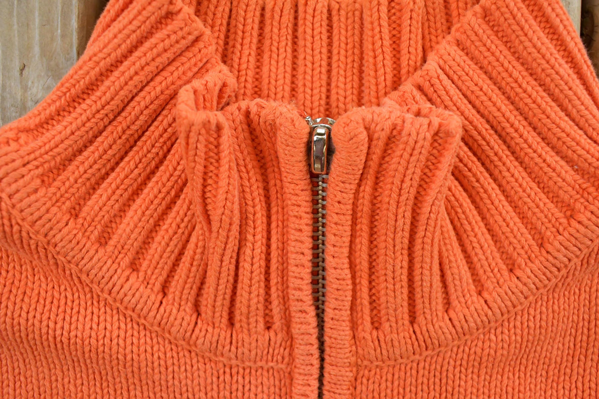 Vintage 2000s Lauren Ralph Lauren Quarter Zip Sweatshirt Men's M / 2000s Ribbed Sweater / Preppy Americana
