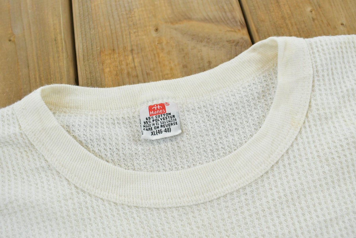 Vintage Y2K Hanes Thermal Long Sleeve Undershirt Men's L