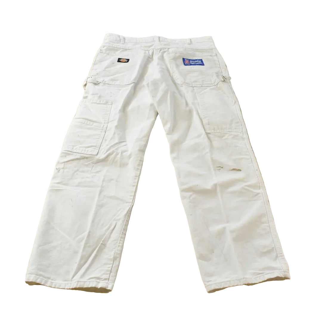 Vintage 1990's Dickies Sherwin Williams White Painters Pants Men's 32 x 29