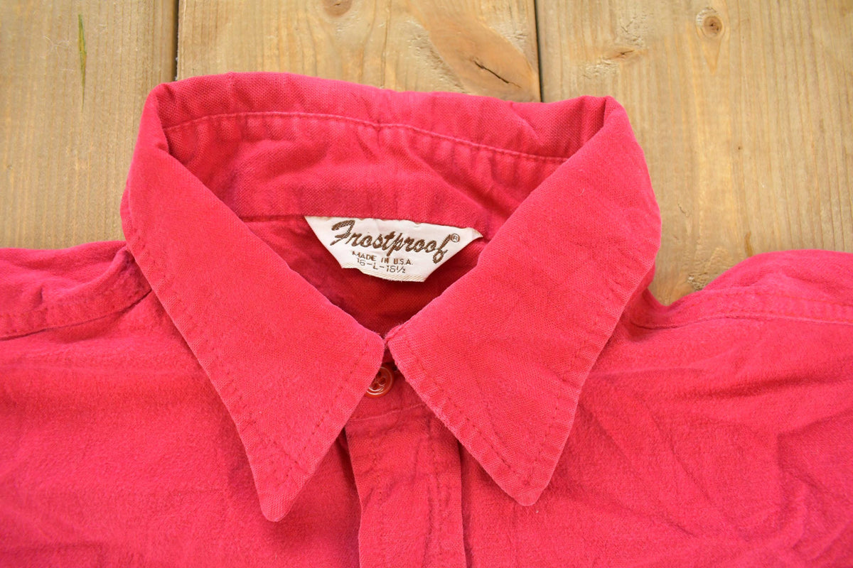 Vintage 1980s Frostproof Button Up Shirt Men's L