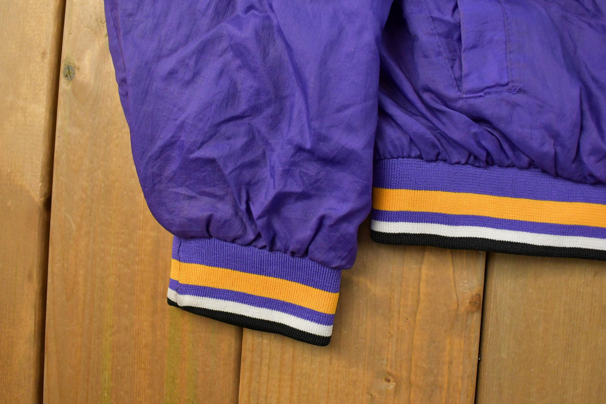 Vintage 1990s Minnesota Vikings NFL Logo 7 Pullover Jacket Men's M