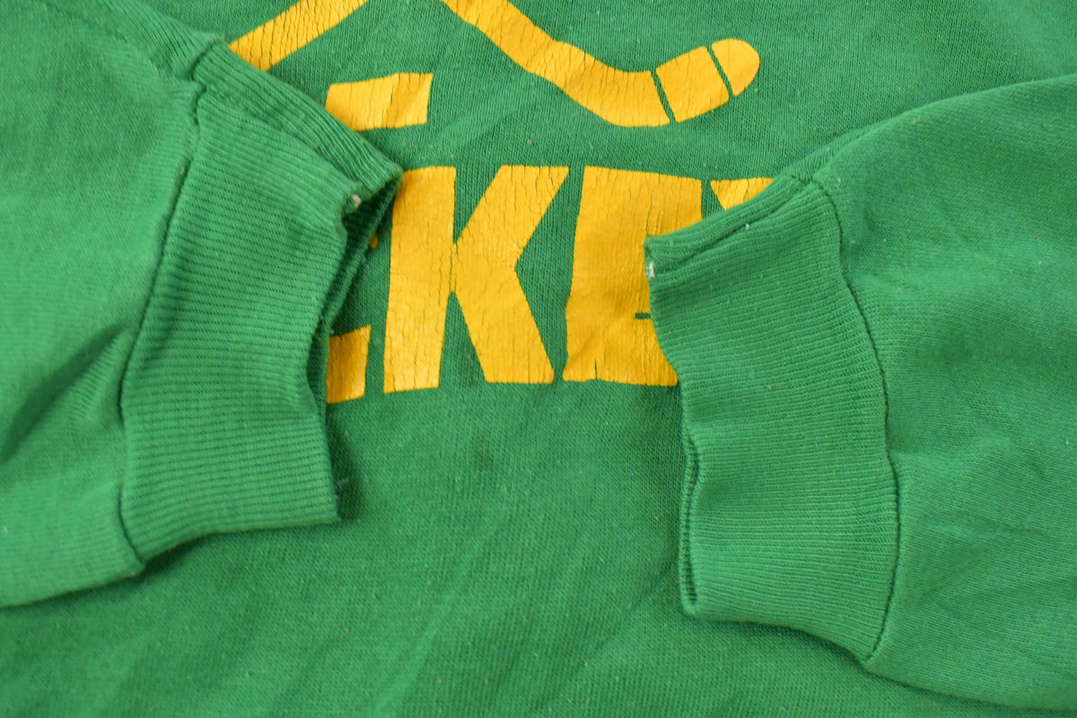 Vintage 1990s Russell Athletics Hockey Collegiate Graphic Hoodie Sweatshirt Men's XL