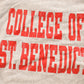 Vintage 1980s College of St. Benedict Champion Reverse Weave Crewneck Sweatshirt Men's M