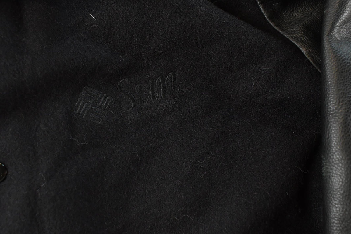 Vintage 1990s Sun Microsystems Java Embroidered Wool Varsity Jacket Size Men's Large