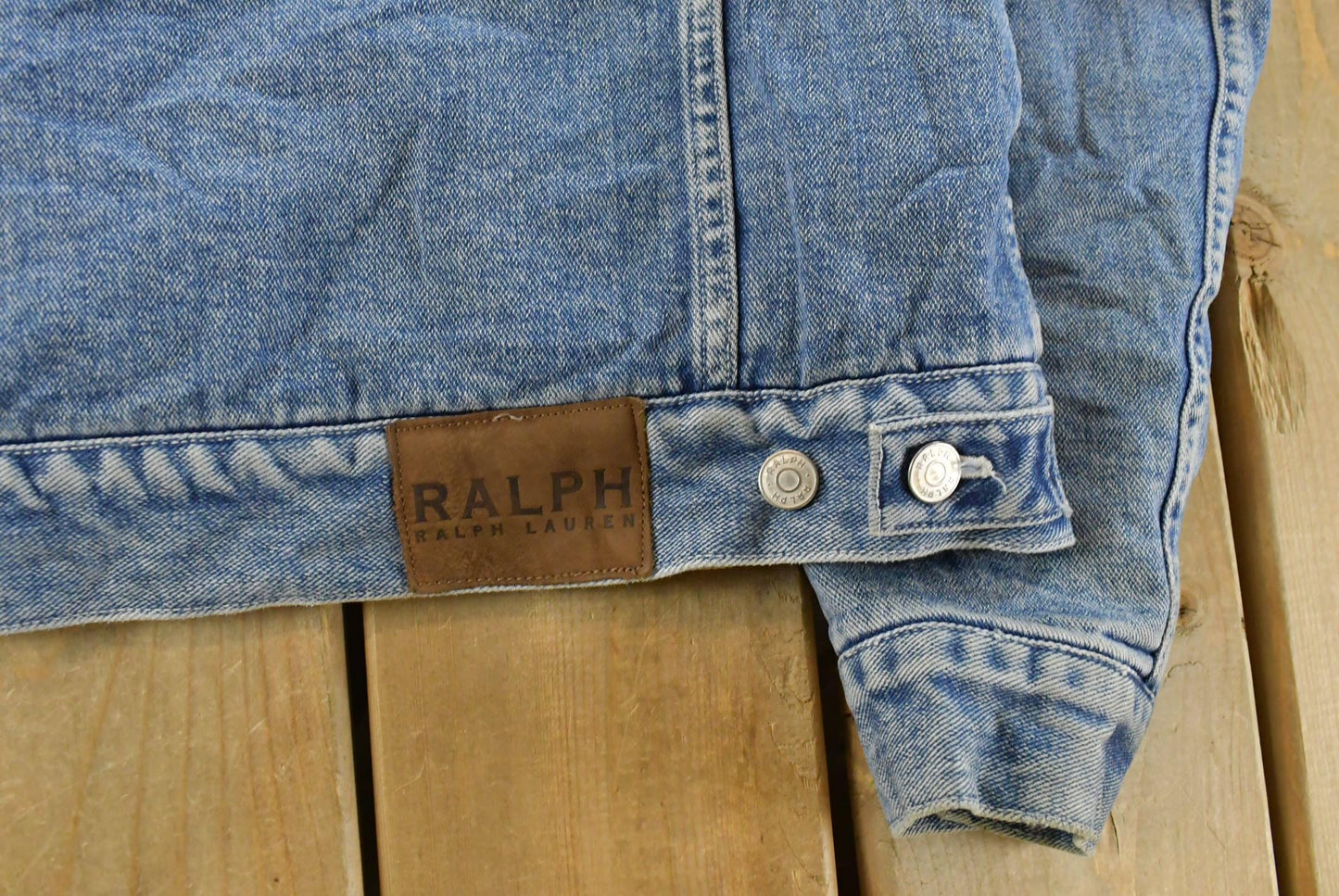 Vintage 2000s Ralph Lauren Sherpa Denim Trucker Jacket Women's S