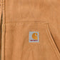 Vintage 1990s Carhartt Full Zip Thermal Lined Hoodie Sweatshirt Men's 2XL