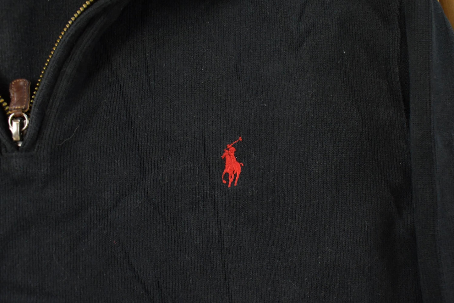 Vintage 1990s Polo Ralph Lauren Quarter Zip Sweatshirt Men's L