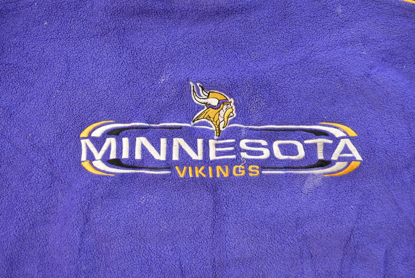 Vintage 2000s Minnesota Vikings NFL Fleece Crewneck Sweater Mens XL