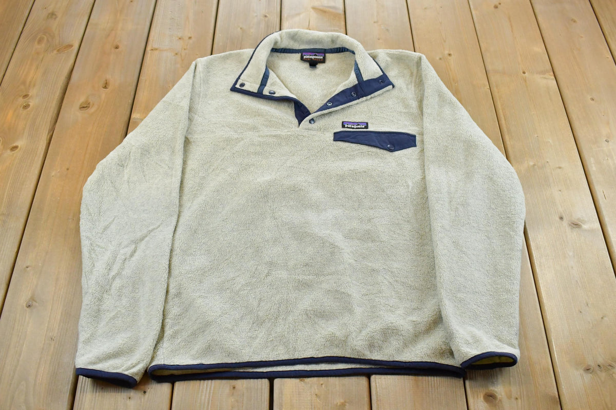 Vintage 2000s Patagonia Synchilla Snap T Fleece Sweater Men's M / Outdoors / Y2K Sweater / Streetwear / Vintage Patagonia / Hiking