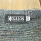 Vintage 1990s Megalos Patterned Knit Button Up Sweater Vest Men's XL