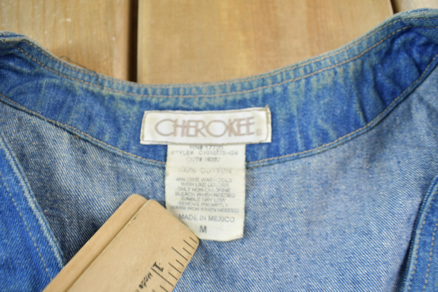 Vintage 1990s Cherokee Jean Button Up Vest Women's S