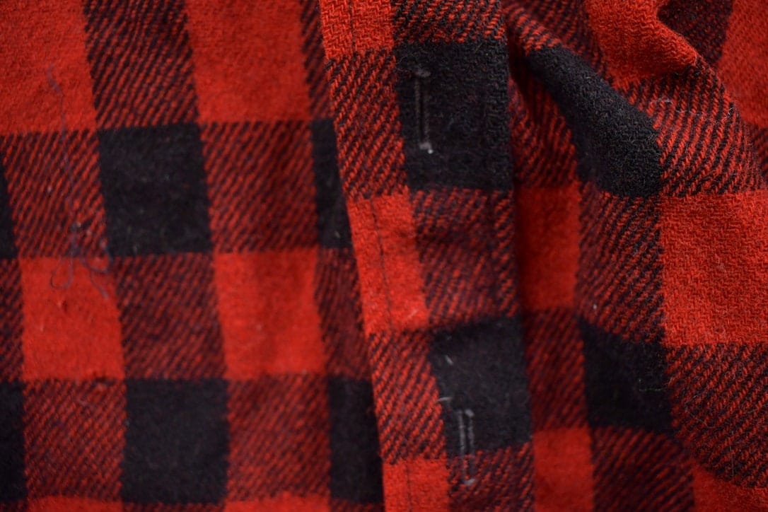 Vintage 1990s Sportclad JC Penney Plaid Flannel Button Up Shirt Men's Medium