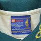 Vintage 1996 Hanes Atlanta Olympics AOP American Flag Button Up Polo Collared Shirt Mens L