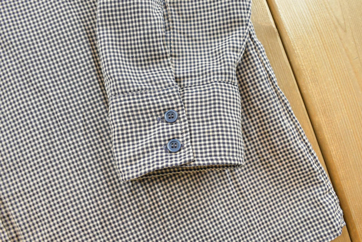 Vintage 1980s JC Penney Western Gingham Flower Embroidered Button Up Shirt Men's XL