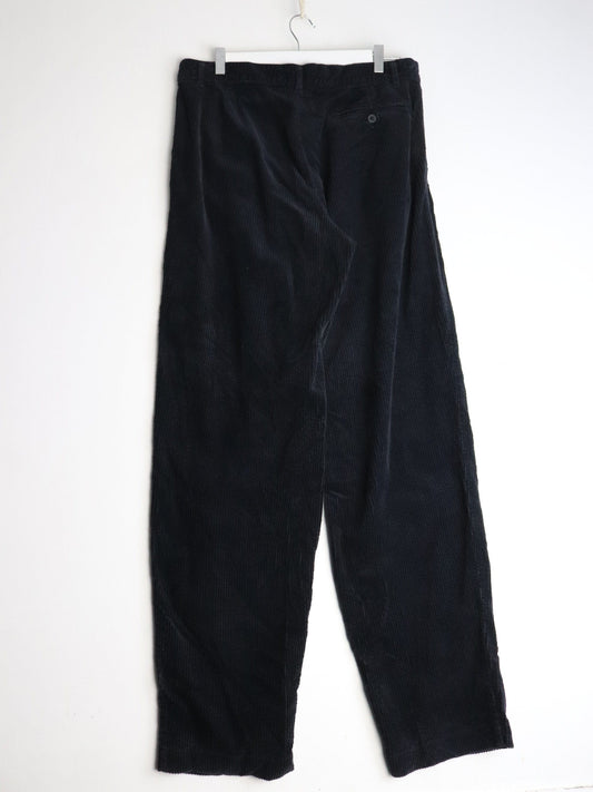 Benetton Pants Vintage Benetton Pants Mens 34 x 35 BLack Corduroy