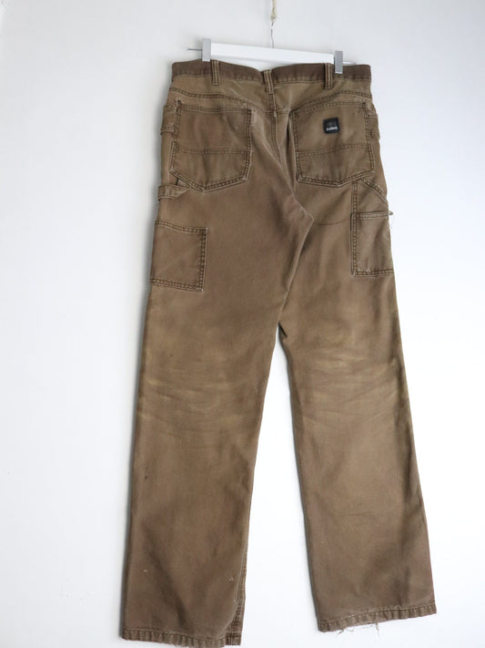 Berne Pants Mens 34 x 34 Brown Work Wear from propervintagecanada