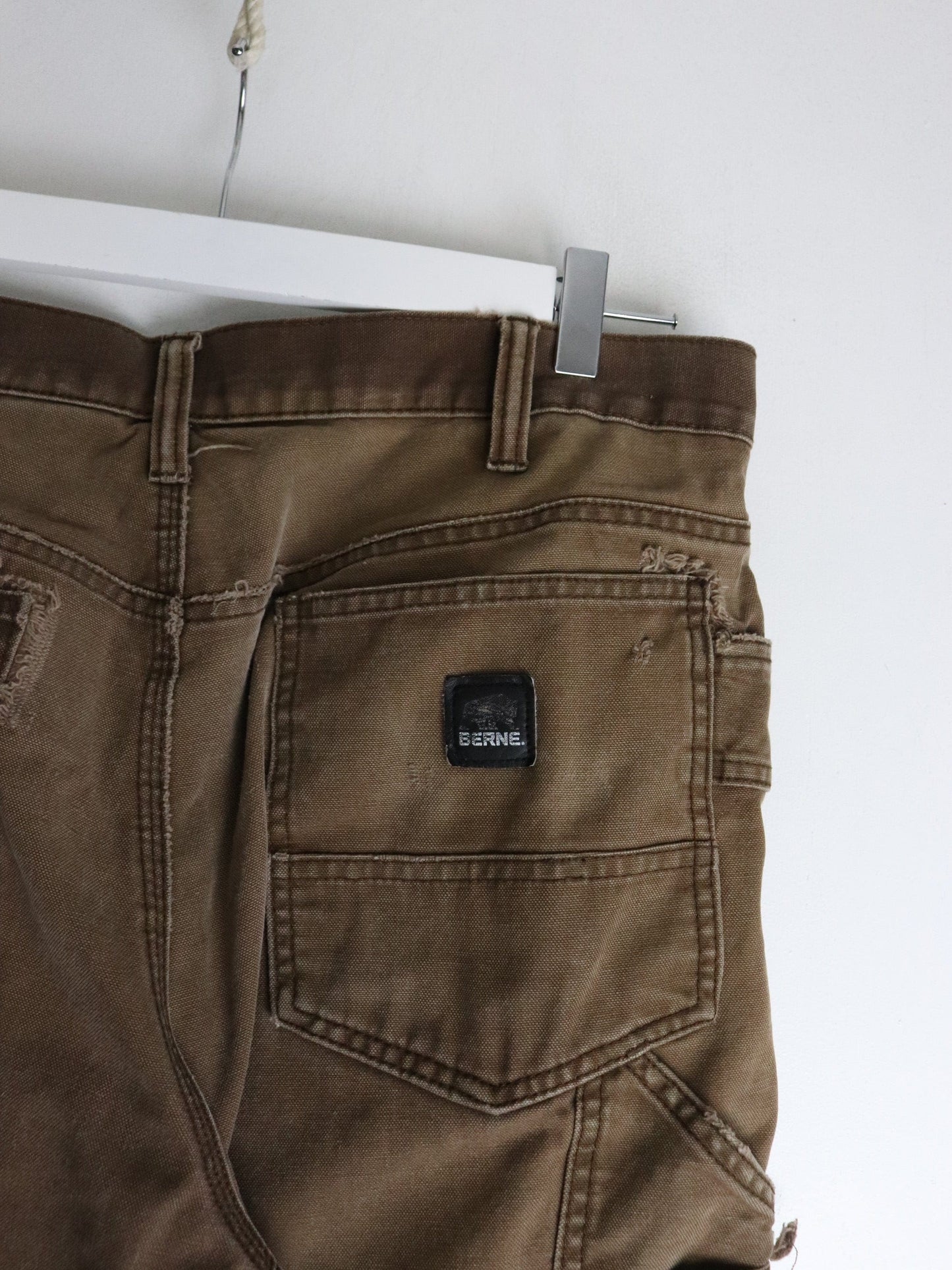 Berne Pants Mens 34 x 34 Brown Work Wear