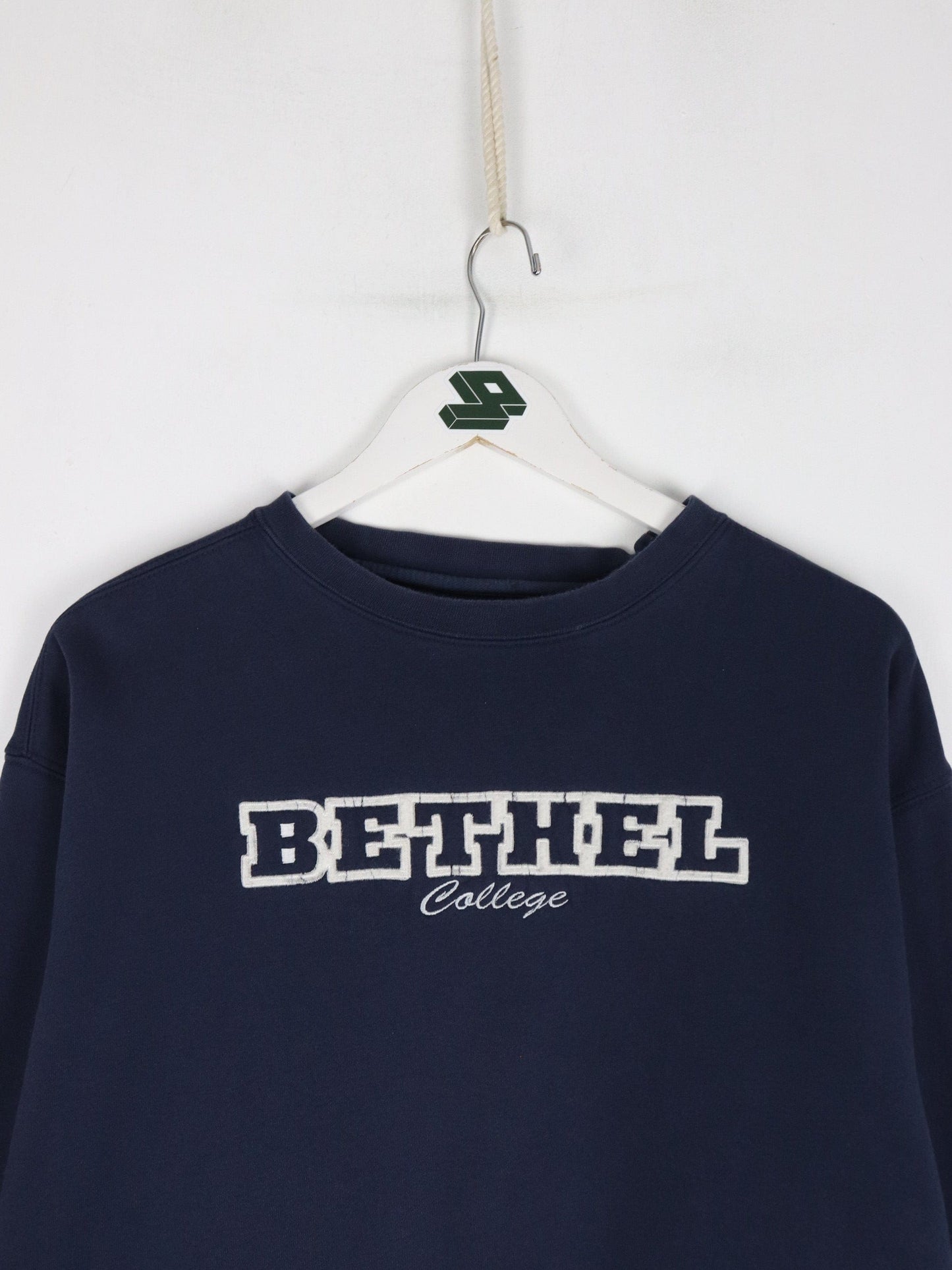 Bethel College Sweatshirt Mens Large Blue