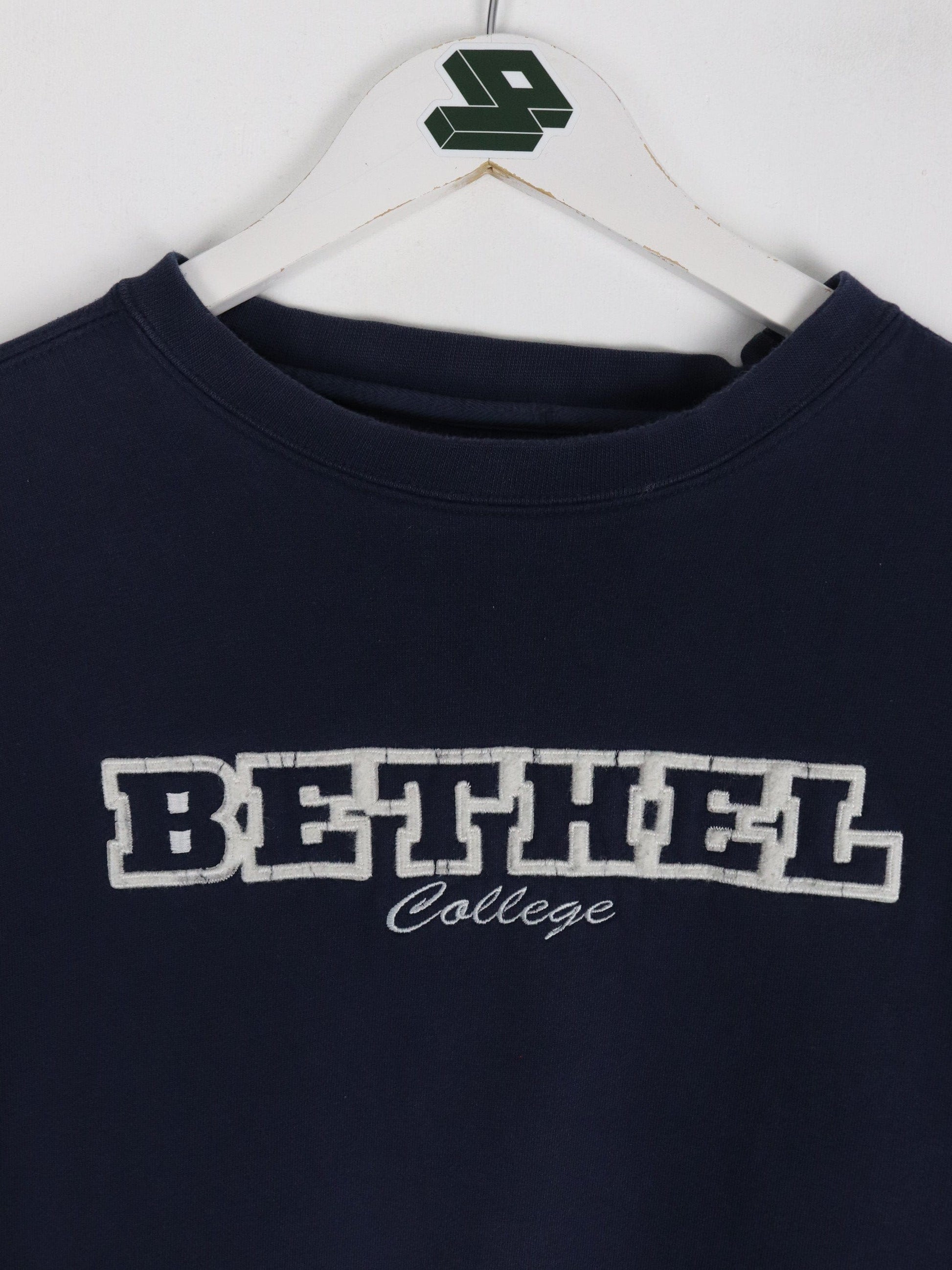 Bethel College Sweatshirt Mens Large Blue